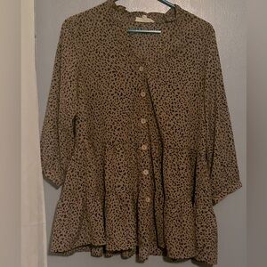 Leopard Print Blouse